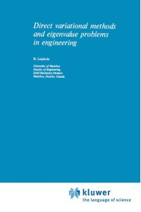 Direct Variational Methods and Eigenvalue Problems in Engineering