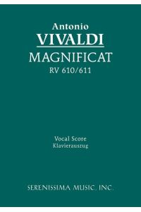 Magnificat, RV 610/611  - Vocal score
