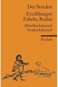 Erzählungen, Fabeln, Reden  - Mittelhochdeutsch/Neuhochdeutsch