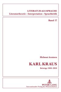 Karl Kraus  - Beiträge 1980-2010