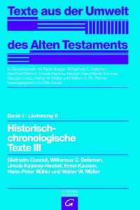 Historisch-chronologische Texte III