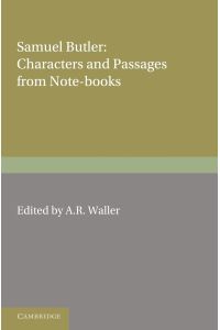 Samuel Butler  - Characters and Passages from Note-Books