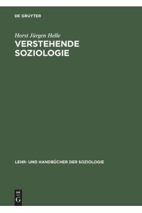 Verstehende Soziologie  - Lehrbuch