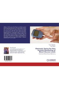 Electronic Device For Non Invasive Monitoring of Blood Glucose Levels  - Non-Invasive Blood Glucose Monitoring