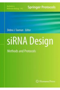 siRNA Design  - Methods and Protocols