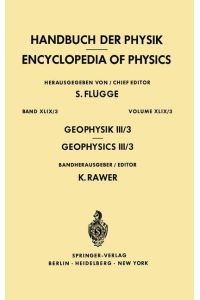 Geophysics III/Geophysik III  - Part III/Teil III