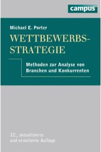 Wettbewerbsstrategie  - Methoden zur Analyse von Branchen und Konkurrenten