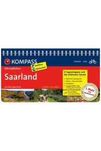 Saarland  - Fahrradführer mit Routenkarten im optimalen Maßstab.