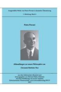 Piovani-Edition Bd. 4  - Die neue Philosophie von Giovanni Battista Vico