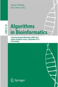 Algorithms in Bioinformatics  - 13th International Workshop, WABI 2013, Sophia Antipolis, France, September 2-4, 2013. Proceedings