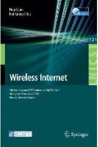 Wireless Internet  - 7th International ICST Conference, WICON 2013, Shanghai, China, April 11-12, 2013, Revised Selected Papers