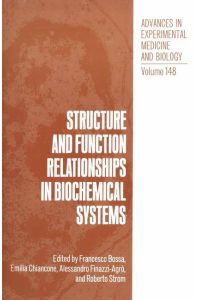 Structure and Function Relationships in Biochemical Systems
