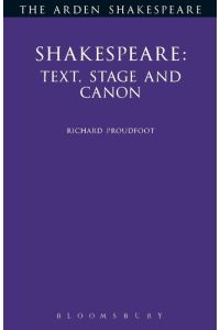 Shakespeare  - Text Stage Cannon