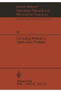 Computing Methods in Optimization Problems  - Papers presented at the 2nd International Conference on Computing Methods in Optimization Problems, San Remo, Italy, September 9¿13, 1968