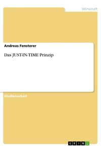 Das JUST-IN-TIME Prinzip
