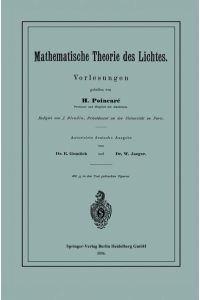 Mathematische Theorie des Lichtes  - Vorlesungen
