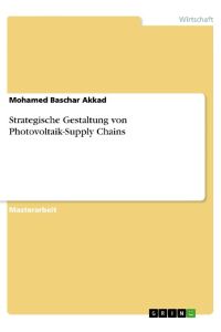 Strategische Gestaltung von Photovoltaik-Supply Chains