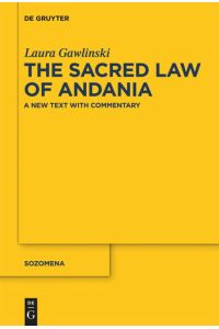The Sacred Law of Andania  - A New Text with Commentary