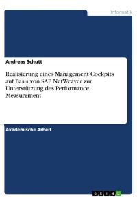 Realisierung einesManagement Cockpitsauf Basis von SAP NetWeaver zur Unterstützung des Performance Measurement