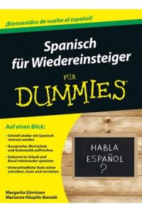 Spanisch für Wiedereinsteiger für Dummies