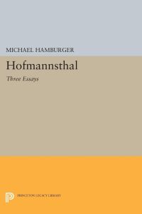 Hofmannsthal  - Three Essays