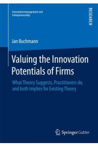 Valuing the Innovation Potentials of Firms  - What Theory Suggests, Practitioners do, and both Implies for Existing Theory