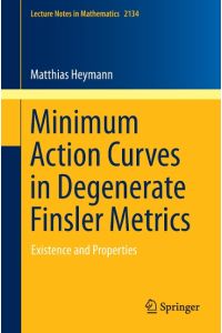 Minimum Action Curves in Degenerate Finsler Metrics  - Existence and Properties