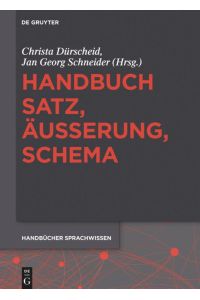 Handbuch Satz, Äußerung, Schema
