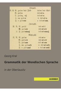 Grammatik der Wendischen Sprache  - in der Oberlausitz