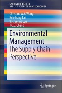 Environmental Management  - The Supply Chain Perspective