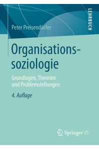 Organisationssoziologie  - Grundlagen, Theorien und Problemstellungen