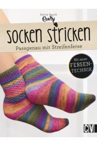 Socken stricken  - Passgenau mit Streifenferse
