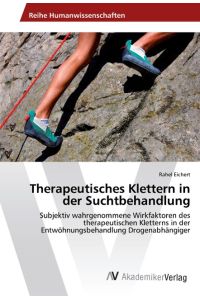 Therapeutisches Klettern in der Suchtbehandlung  - Subjektiv wahrgenommene Wirkfaktoren des therapeutischen Kletterns in der Entwöhnungsbehandlung Drogenabhängiger