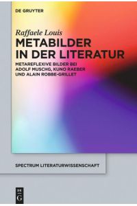 Metabilder in der Literatur  - Metareflexive Bilder bei Adolf Muschg, Kuno Raeber und Alain Robbe-Grillet
