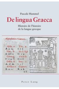 De lingua Graeca  - Histoire de l¿histoire de la langue grecque