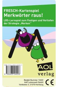 FRESCH-Kartenspiel: Merkwörter raus!  - LRS-Lernspiel zum Festigen und Vertiefen der Strategie Merken (1. bis 4. Klasse)