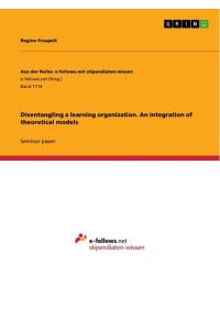Disentangling a learning organization. An integration of theoretical models