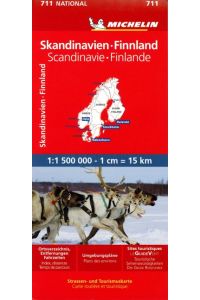 Michelin Skandinavien - Finnland 1 : 1 500 000  - Straßen- und Tourismuskarte