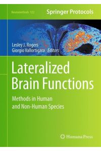 Lateralized Brain Functions  - Methods in Human and Non-Human Species