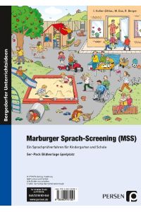 Marburger Sprach-Screening (MSS) - Bildvorlagen  - Ein Sprachprüfverfahren für Kindergarten und Schule (1. Klasse/Vorschule)