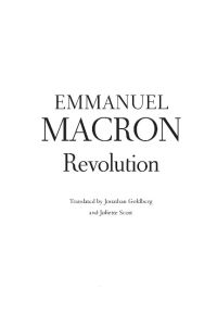Revolution  - the bestselling memoir by France's recently elected president