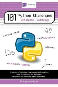 101 Python Challenges with Solutions / Code Listings
