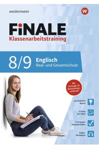 FiNALE Klassenarbeitstraining. Englisch 8 / 9 mit Online-Hördateien  - Klassenarbeitstraining für die Real- und Gesamtschule