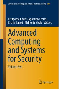Advanced Computing and Systems for Security  - Volume Five