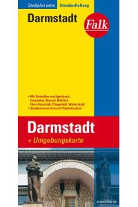 Falk Stadtplan Extra Darmstadt 1:17 500  - mit Ortsteilen von Engelsbach, Griesheim, Messel, Mühltal, Ober-Ramstadt