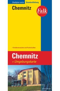 Falk Stadtplan Extra Standardfaltung Chemnitz 1:20 000  - Straßenverzeichnis mit Postleitzahlen. Standardfaltung