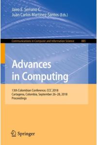 Advances in Computing  - 13th Colombian Conference, CCC 2018, Cartagena, Colombia, September 26¿28, 2018, Proceedings