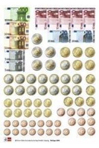 Das Zahlenbuch. Euro-Rechengeld. Neubearbeitung  - Rechengeld mit allen Euromünzen und -scheinen im 10er Pack aus stabilem Pappkarton