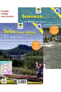 Wassersport-Wanderkarte Österreich  - Kanu-und Rudersportgewässer