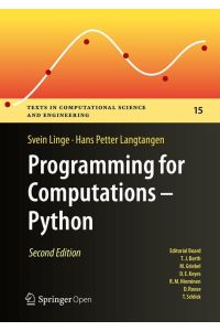 Programming for Computations - Python  - A Gentle Introduction to Numerical Simulations with Python 3.6